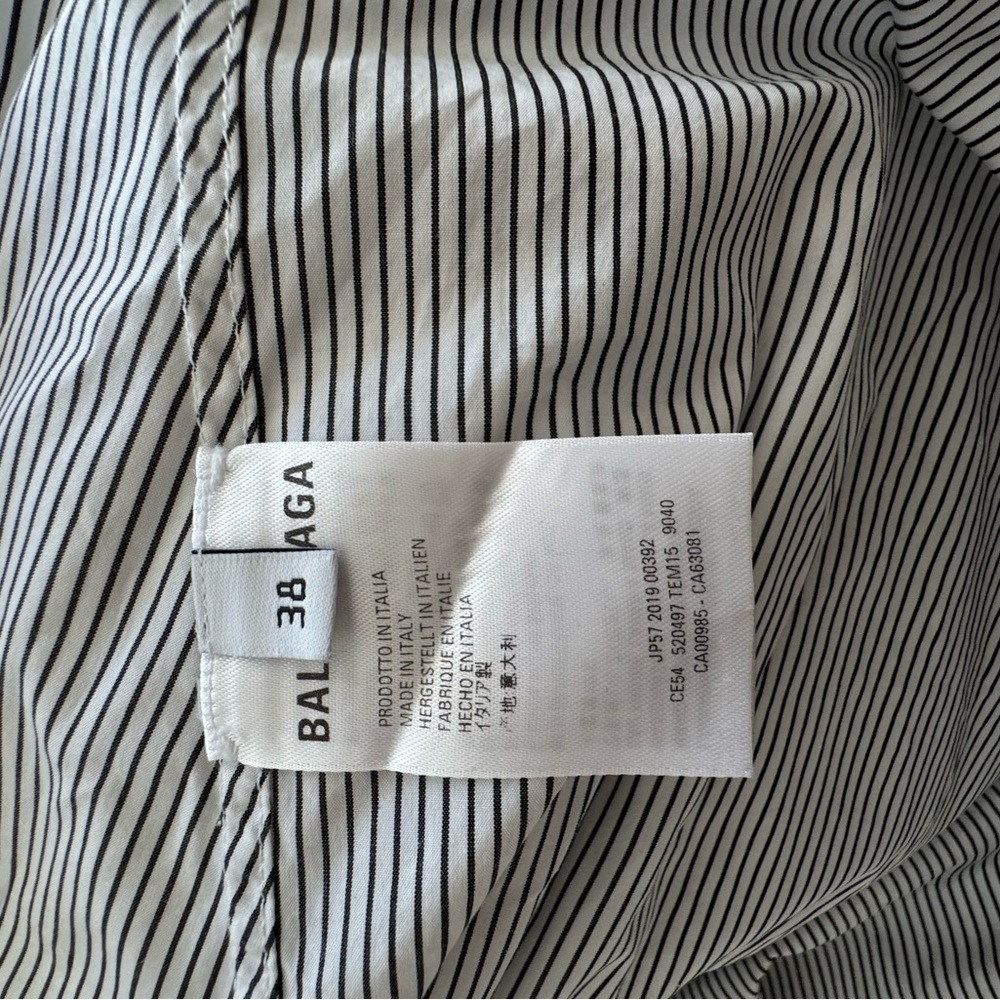 Balenciaga Monochrome Striped Button Down Shirt oversized - Picture 11 of 12